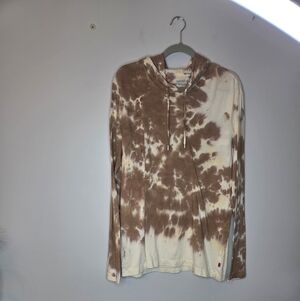 Levi's Tan and Cream Tie-Dye Hoodie, Size XL
